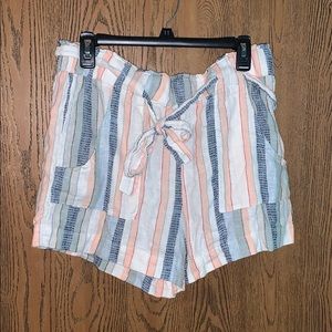 Indigo Rein Multi-Colored/Striped Shorts